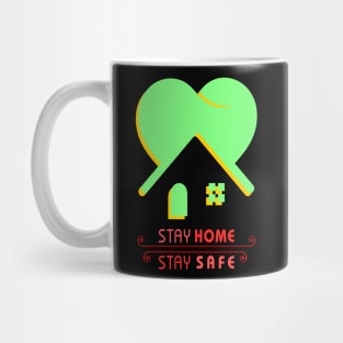 Quarantine stay safe and stay home, coronavirus, pandemic, covid 19, covid19, social distancing Mug